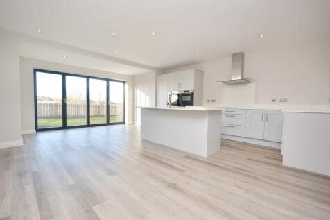 Open plan kitchen dining living space