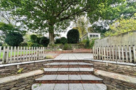 Steps to patio area