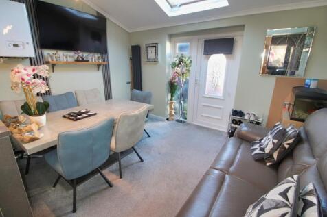 Kitchen with family living area