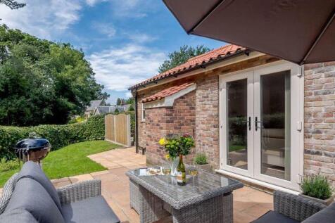 Rear patio seating area