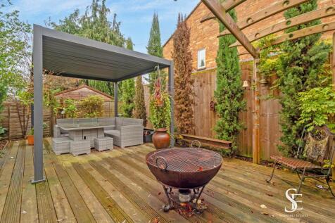Pergola and decking area