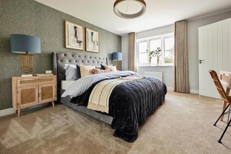 The main bedroom creates space to relax away from the rest of the home