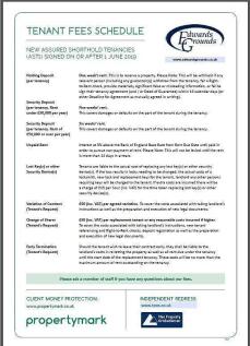 Tenancy Fees