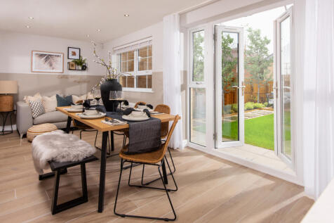 Inside view 4 bedroom detached Radleigh kitchen diner