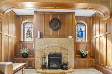 Arts and crafts decor with stained glass windows