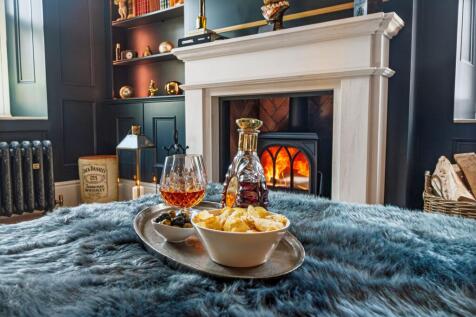 Cosy drinks by the fire