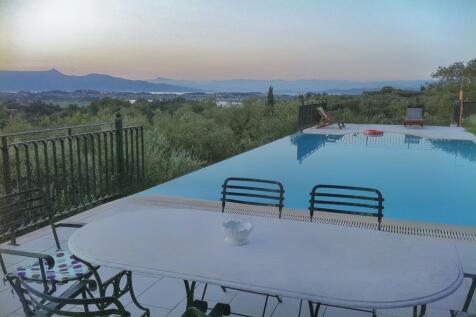 Pool at dusk