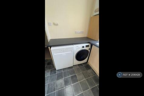 Dishwasher And Washing Machine In Kitchen