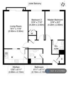 Floor Plan, Approximately 700 Sq Ft In Total