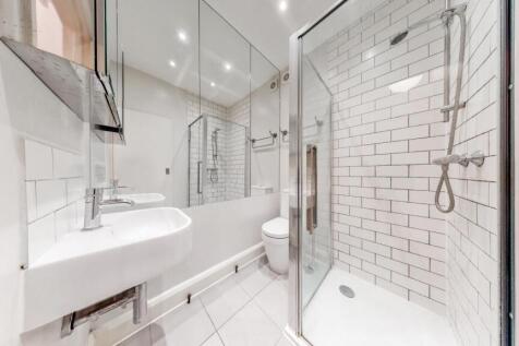 Modern bathroom with wet-room style shower