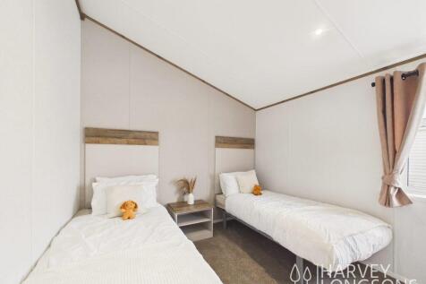 Twin bedroom in Willerby Horsham holiday home