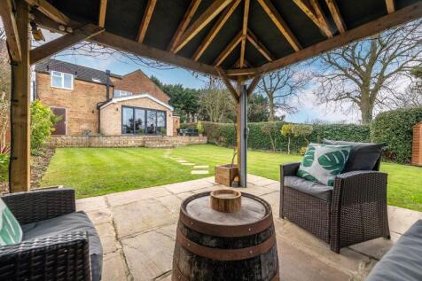 Pergola covered seating area