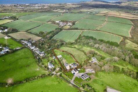 Aerial view with Penhale Sand Dunes