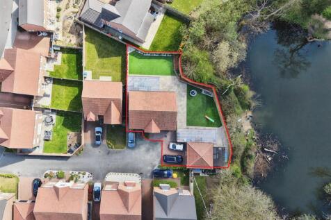 Aerial view of the property
