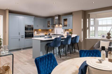 Internal view of a spacious open-plan kitchen-diner
