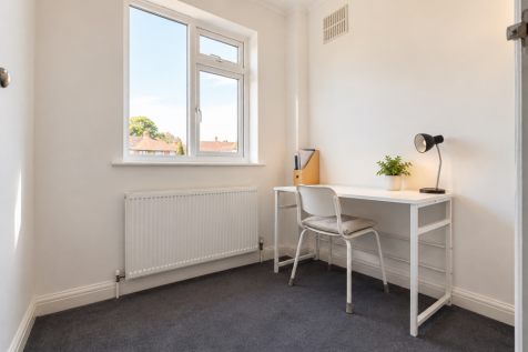 Minimalist Study with Window Workspace