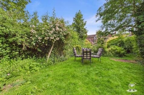 View from the top of the garden looking back at th