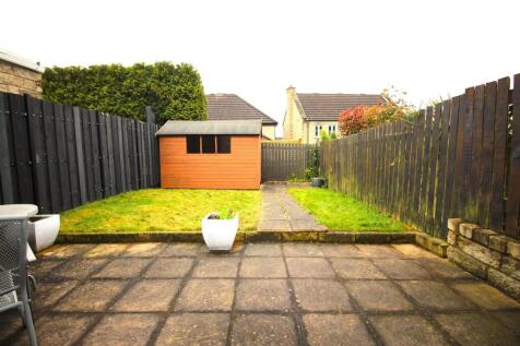 Spacious private garden with patio and lawn...