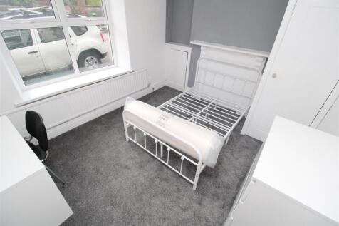 Bright modern bedroom with ample natural light...