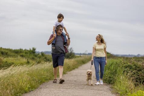 Lots of open spaces to explore and enjoy with the family and the dog