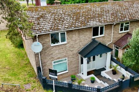 Elevated front drone shot