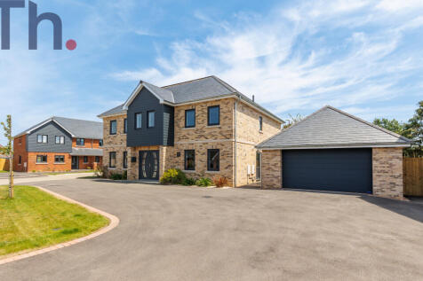 Front Elevation with Parking &amp; Double Garage
