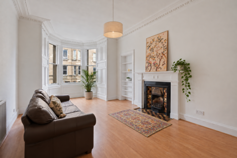 Elegant Victorian Living Room with Pendant Light