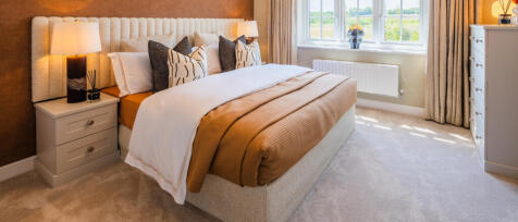 Main bedroom image in an Oxford house type