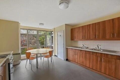 Bright kitchen with spacious dining area...