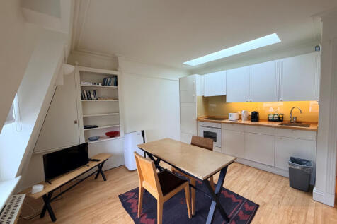 kitchen and living
