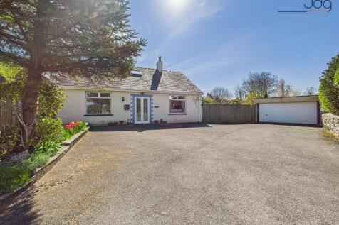 Front of the property and double garage