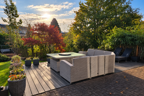 Landscaped Patio and Gardens