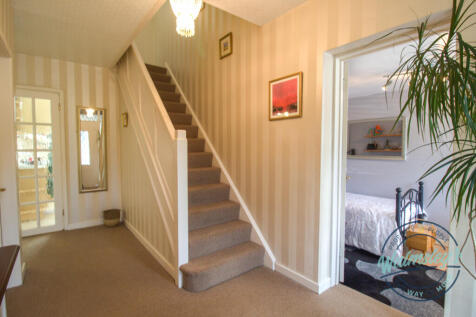 Hallway with converted garage into versatile offic