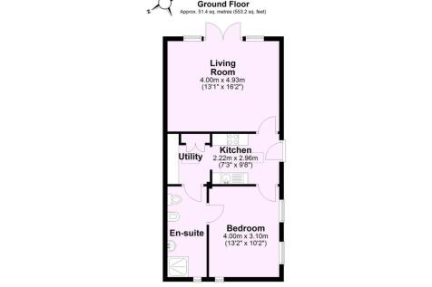 Rustys Cottage, Buttercrambe, York - all floors.JP