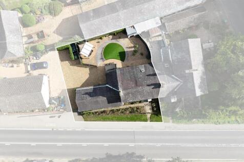 Aerial View of house &amp; gardens