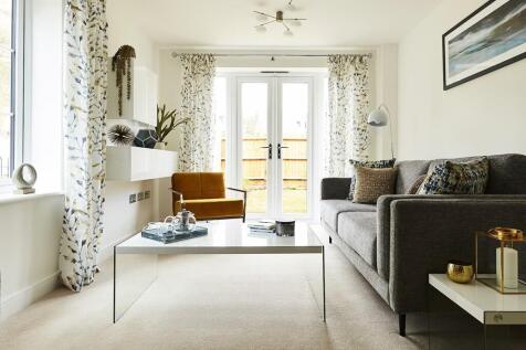 French doors in the lounge allow access to the garden