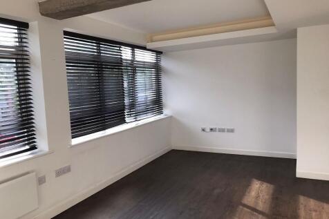 Open plan living room and kitchen area