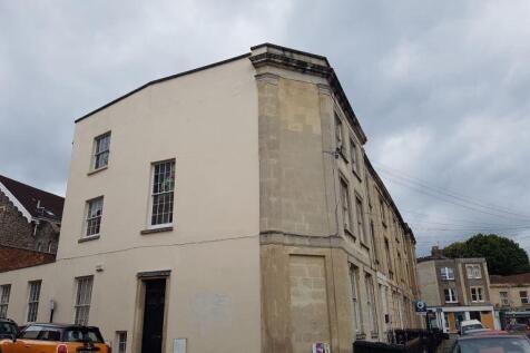 Period building frontage on a quiet street...