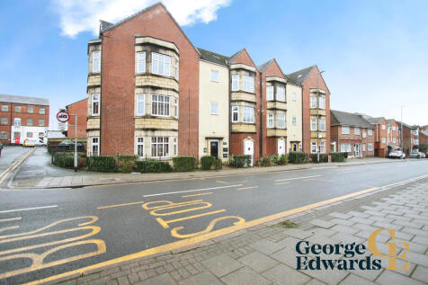 Front of apartments 