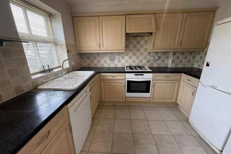 Spacious kitchen with ample counter space...