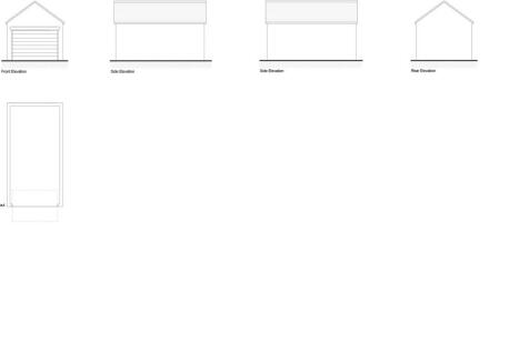 Proposed Garage Elevations and Floor Plans (Plots 