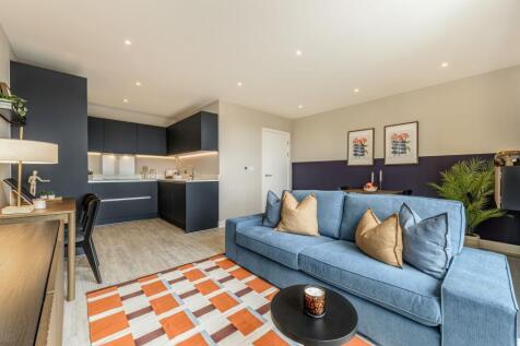 Lampton Parkside, one bed show home, living