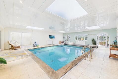 Indoor swimming pool room:
