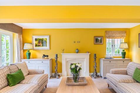 Airy spacious Living Room with feature fireplace