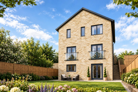 Modern Stone House in Blooming Garden-1.png