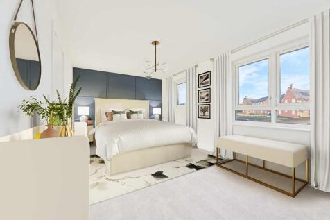 Plenty of space for bedroom furniture - CGI