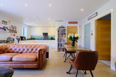 Open plan kitchen and sitting room
