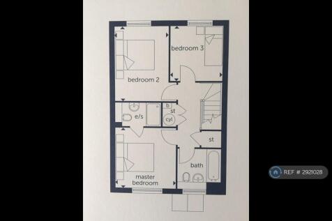 Three Bedrooms Upstairs 