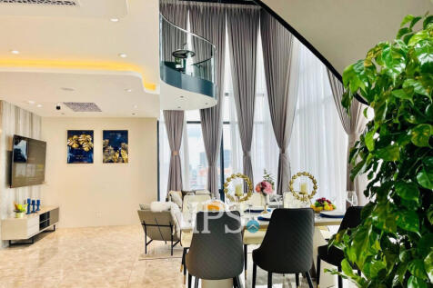 25th Floor Duplex 3 Bedroom Condo For Sale - The Penthouse Residence, Tonle Bassac, Phnom Penh