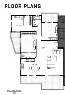 Floor plan apt 101